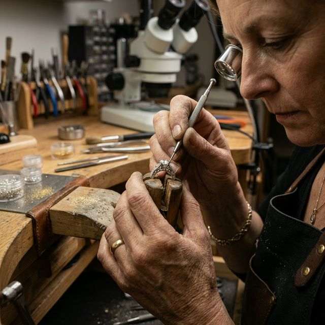 Vardhaman Gold Master Artisan at work - Premium Jewellery Craftmanship